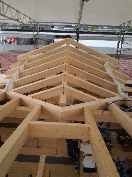 Rohbau Dachkonstruktion