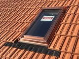 Velux Dachflächenfenster mit Kupfereindeckung